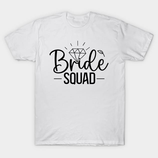 Bride Squad - bachelorette T-Shirt by frankjoe